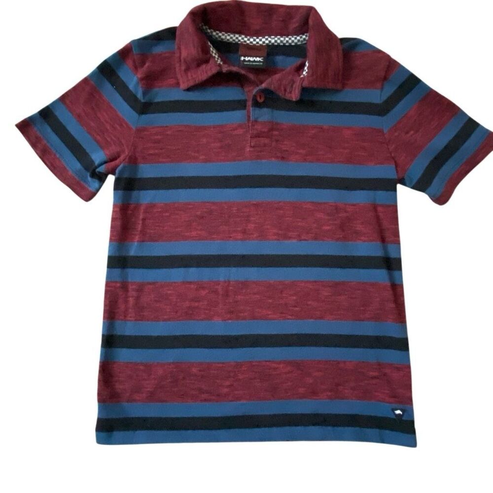 Tony Hawk Skateboards Soft Cotton Polo Shirt Youth Boys Size 7 Preppy Y2K